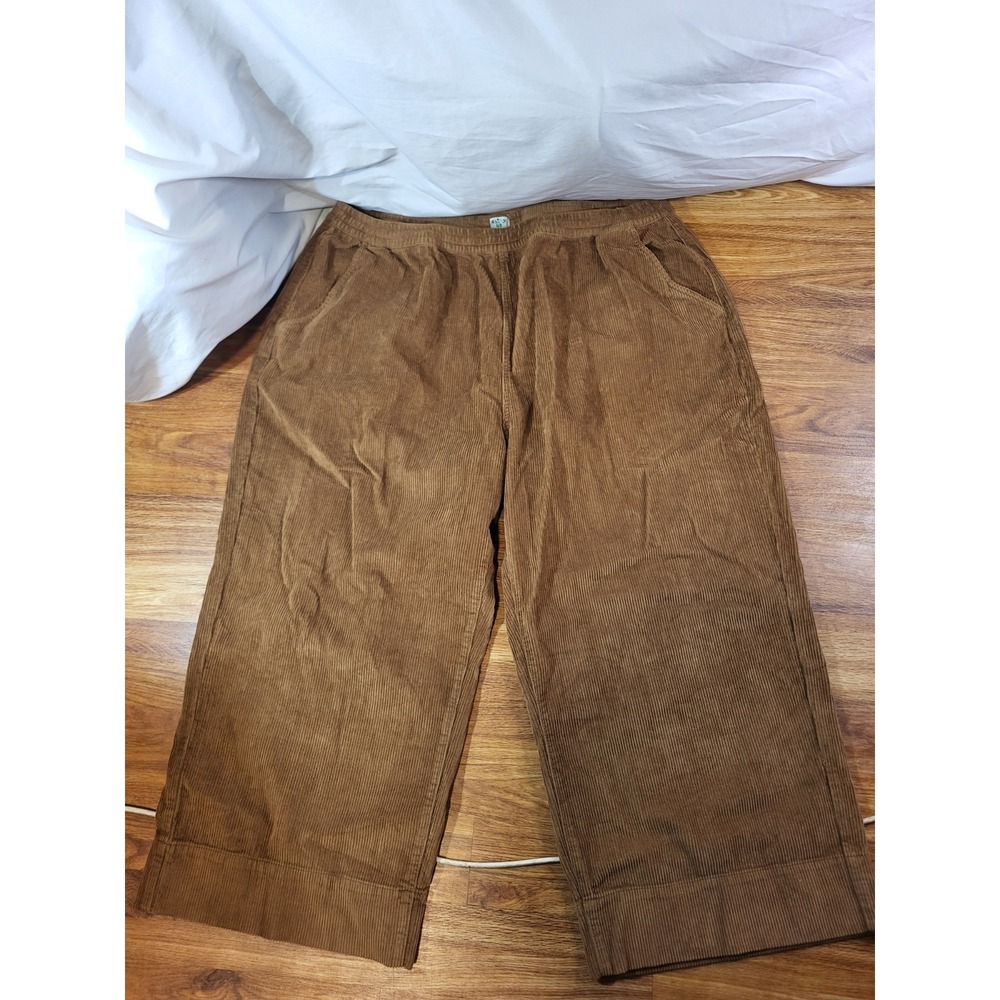 Shiny By Nature Briown Size 5XL Pull On Corduroy Pants